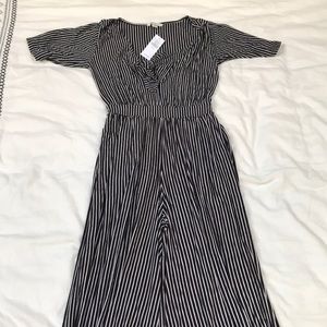 American Eagle Stripped Jumpsuit
